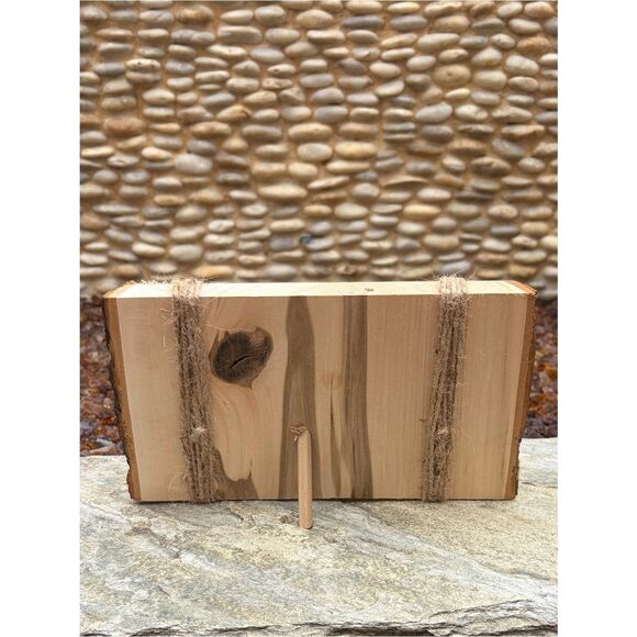 Family Two 8 x 10 Four 5 x 7 Four 4 x 6 Dark Brown for Wall  Four (4) Rustic Brown Wood Handmade Photo Frames w/Twine Natural Home Decor